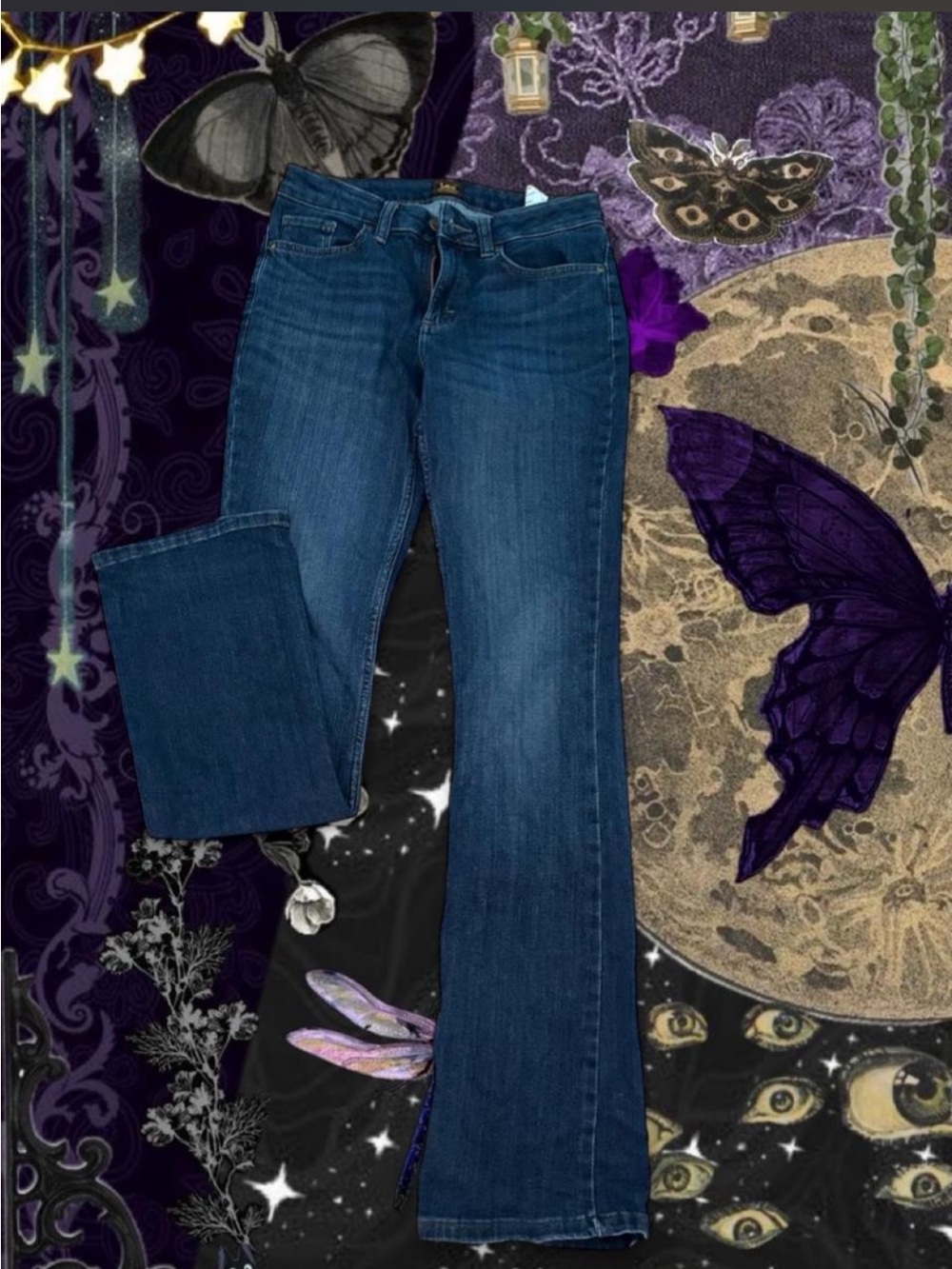 Lee Dark Wash Women’s Bootcut Flare Jeans SIZE 2 LONG